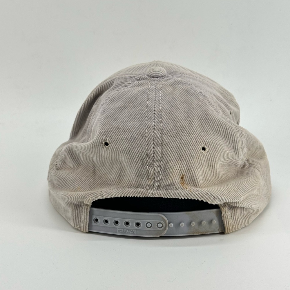 Vintage Canada Snapback Hat Corduroy Patch 80's 90's Cap Beige Men's OSFA - Picture 4 of 8